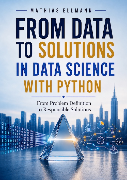 Book cover: From Data to Solutions in Data Science with Python
